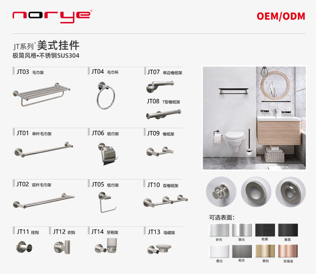 新品研发丨JT系列美式挂件
